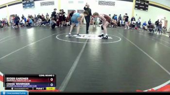 120 lbs Cons. Round 2 - Ryder Gardner, Greenfield Wrestling Club vs Chase Waninger, Maurer Coughlin Wrestling Club