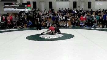 144 lbs Quarterfinal - Abdullah Peterson, North Attleborough vs Grayson Loeffel, Scituate