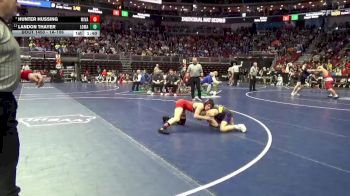 1A-106 lbs Cons. Round 4 - Hunter Hussing, Missouri Valley vs Landon Thayer, Logan-Magnolia