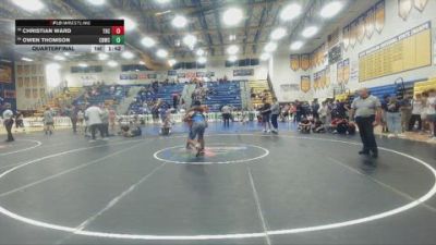 165 lbs Quarterfinal - Christian Ward, Camden Outsiders vs Owen Thomson, SLAM Tampa