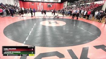 106 lbs Cons. Round 3 - Cael Saldana, HUNTLEY vs Jackson Schadegg, Belleville (EAST)