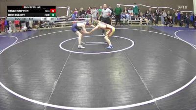 132 lbs Cons. Round 2 - Ryder Griffith, Kelso vs John Elliott, Enumclaw