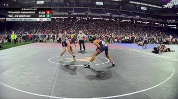 D1-150 lbs Quarterfinal - Dallas Korponic, Hartland HS vs Franklin Hernandez, John Glenn HS (Westland)