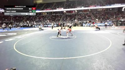 II-160 lbs Quarterfinal - Jacob Stephenson, Wilson vs Matt Verri, Little Falls