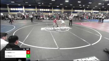 120 lbs Round Of 128 - Jaiden Webb, Great Oak HS vs Ashton Myers, Lynnwood HS