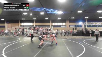 126 lbs Consi Of 64 #1 - Cameron McDonald, MAW Wrestling Academy vs Jordan Avalon, LV Bears WC