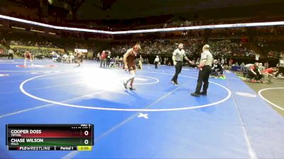 144 Class 1 lbs Quarterfinal - Chase Wilson, Polo vs Cooper Doss, Tipton