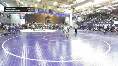 118 lbs Quarterfinal - Reveles McEwen, Butte vs Collin Hire, Missoula Sentinel
