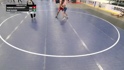 Junior Boys - 215 lbs Champ. Round 1 - Hussain Alhasainawy, Coon Rapids Mat Bandits Wrestling Club vs Gaje Glavan, Michigan Grappler Training Center
