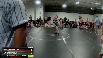 76 lbs Round 1 (8 Team) - Kristian Wescott, Brawler Elite vs Landon Wilbur, Team Gotcha