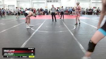 132 lbs Round 5 (10 Team) - Brady Hand, Machine Shed vs Leo Mauro, Dayton Bandits