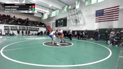 215 lbs Cons. Round 3 - Ethan Zuniga, Excelsior Charter vs Aaron Valencia, Orange Vista