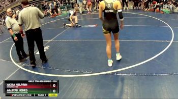 120 lbs Quarterfinal - Aaliyah Jones, Carbon Middle School vs Akira Helprin, Wasatch WC