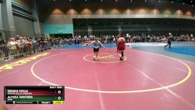 138 lbs Cons. Round 5 - Sienna Moua, Golden Valley (Merced) vs Alyssa Winters, Reed