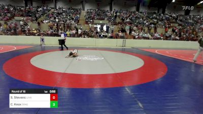 70 lbs Round Of 16 - Strafford Stevens, Level Up Wrestling Center vs Carter Knox, Dragons Junior Wrestling Club