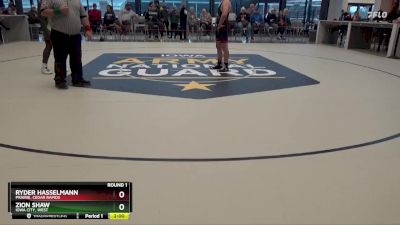 JV-22 lbs Round 1 - Zion Shaw, Iowa City, West vs Ryder Hasselmann, Prairie, Cedar Rapids