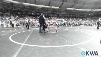 46 lbs Round Of 32 - Anani Fee, Enid Youth Wrestling Club vs Arlo Shattuck, Harrah