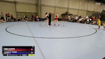 110 lbs Round 2 (8 Team) - Abbi Cooper, California Blue vs Charley Jones, Ohio Red