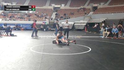 134-D3 Cons. Round 2 - Kohen Sanders, Crismon High School vs Dylan Winkler, Cactus Shadows High School