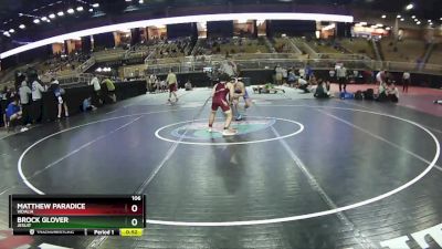 106 lbs Cons. Round 3 - Matthew Paradice, Vidalia vs Brock Glover, Jesuit