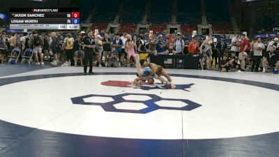 120 lbs Champ. Rd Of 32 - Jaxon Sanchez, California vs Logan Worth, Pennsylvania
