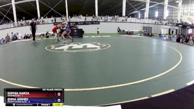 108 lbs Placement Matches (8 Team) - Sophia Garza, Washington vs Emma Grimes, Pennsylvania Blue