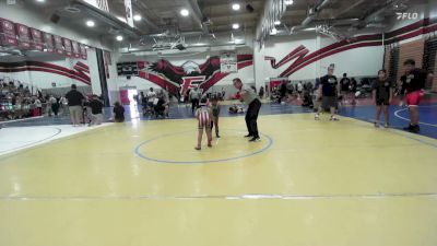 56-62 lbs Round 3 - Ezequiel Lomeli, Unaffiliated vs Amarah Powers, Mantanona Training Center