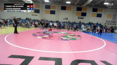 49 lbs 3rd Place Match - August Van De Moere, Emmett Freestyle Wrestling Club vs Cayson Hennefer, Declo Stingers