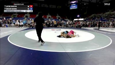 113 lbs Cons. Sub-quarters - Layne Martin, MI vs Oscar Gauna, KS