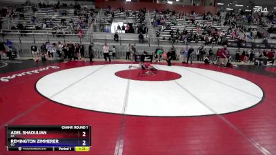 53 lbs Champ. Round 1 - Adel Shaoulian, CA vs Remington Zimmerer, CO