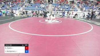 120 lbs Rnd Of 128 - Nicolas Owens, Georgia vs Liam Montgomery, Ohio