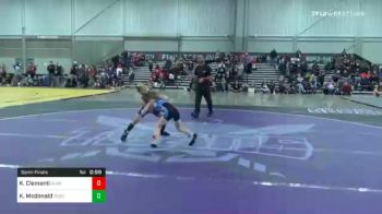 61 lbs Semifinal - Kash Clementi, Gladiator Academy Wrestling vs Kai Mcdonald, Sebolt Wrestling Academy