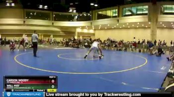 126 lbs Round 1 (10 Team) - Carson Woody, 212 Wrestling vs Will May, Indiana Smackdown Black