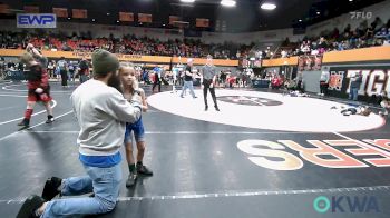 52 lbs Consi Of 8 #1 - Hasten Snow, Hinton Takedown Club vs Jonas Tarrant, Bridge Creek Youth Wrestling