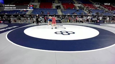 190 lbs Cons. Sub-rd Of 16 - Elena Haugh, IL vs Brezlynn Cox, UT