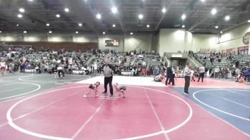 40 lbs Quarterfinal - Karilyn Lopez, Red Wave WC vs Brielle Cablay, Pounders WC
