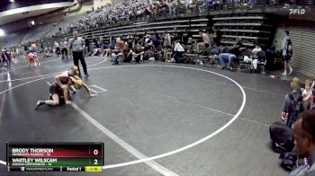 130 lbs Round 5 (6 Team) - Brody Thorson, Minnesota Maroon vs Whitley Wilscam, Kansas Copperhead