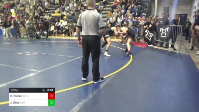 127 lbs Consy 2 - Colton Fisher, Bethel Park vs Jonathan Diaz, Southwest Miami-FL