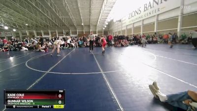 110 lbs Round 1 (4 Team) - Kade Cole, Utah Black vs Gunnar Wilson, Salem Elite Wrestling