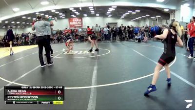 67-69 lbs Quarterfinal - Alexa Hegg, Legend Wrestling Club vs Peyton Robertson, Riverheads Youth Wrestling