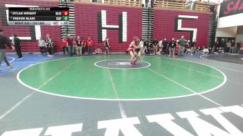 120 lbs Consi Of 8 #2 - Dylan Wright, Milford vs Trevor Blair, Shepherd Hill