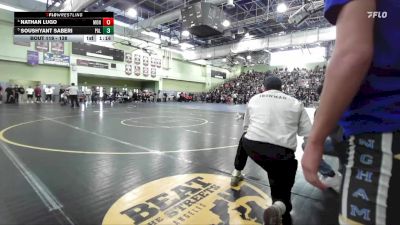 138 lbs Quarterfinal - Soushyant Saberi, Palisades vs Nathan Lugo, MONROE
