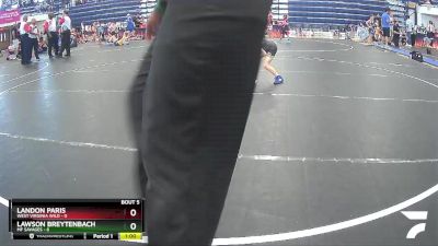 45 lbs Semis & 1st Wrestleback (8 Team) - Landon Paris, West Virginia Wild vs LAWSON BREYTENBACH, MF Savages