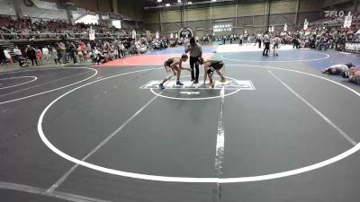 130 lbs Consi Of 4 - Jackson Bentley, Mountain Wrestling vs Leonard Trujillo, Pueblo County WC