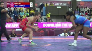 62 kg Quarterfinal - Kayla Miracle, USA vs Leonela Ayovi, ECU
