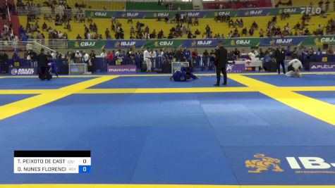 THIAGO PEIXOTO DE CASTILHO FRAZÃ vs DANIEL NUNES FLORENCIO 2023 Brasileiro Jiu-Jitsu IBJJF