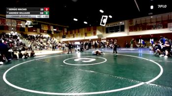 165 lbs Champ. Round 3 - Sergio Macias, Sahuarita vs Andrew Williams, Camarillo
