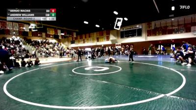 165 lbs Champ. Round 3 - Sergio Macias, Sahuarita vs Andrew Williams, Camarillo
