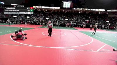 132 lbs Cons. Round 4 - Kael Black, MEW3 vs Jake Thompson, LOV1