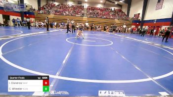 98 lbs Quarterfinal - Iris Cisneros, Skiatook Youth Wrestling vs Channing Wheeler, R.A.W.